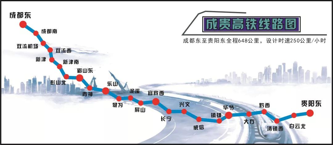 成貴高鐵將于2019年12月16日全線通車！